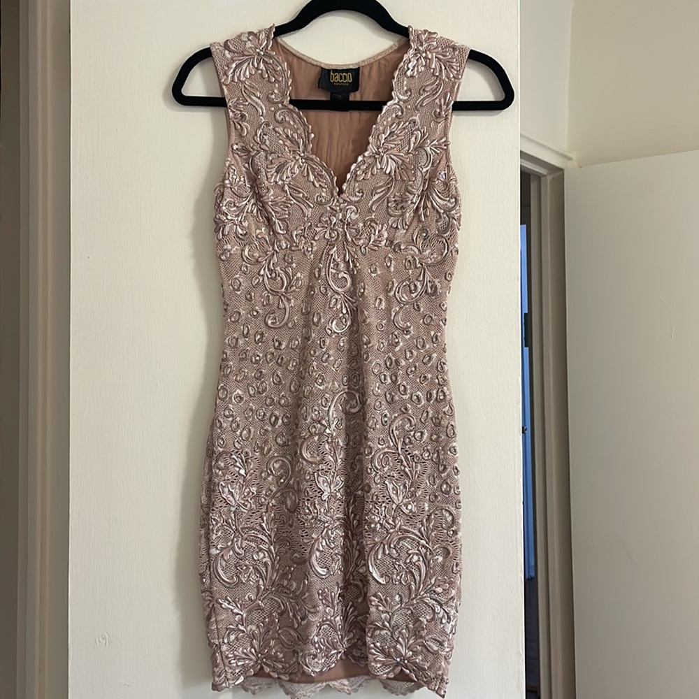 Baccio Couture Embroidered Dress